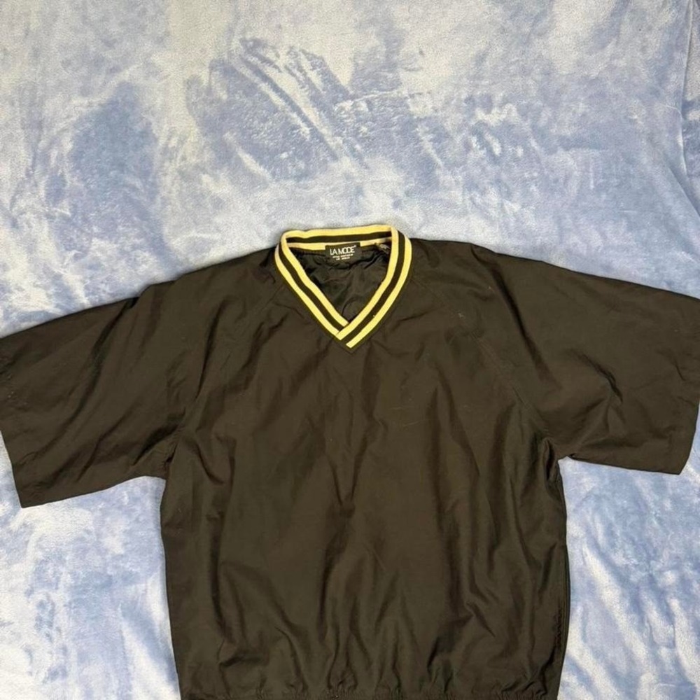 Black and yellow vintage LA Mode windbreaker